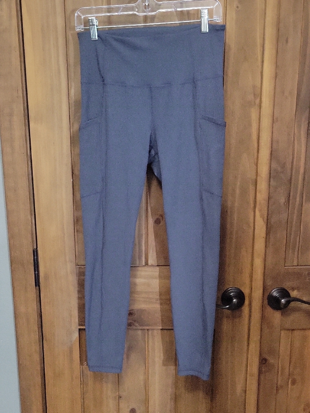 lukka High-Waist Slate Leggings with Side Pockets